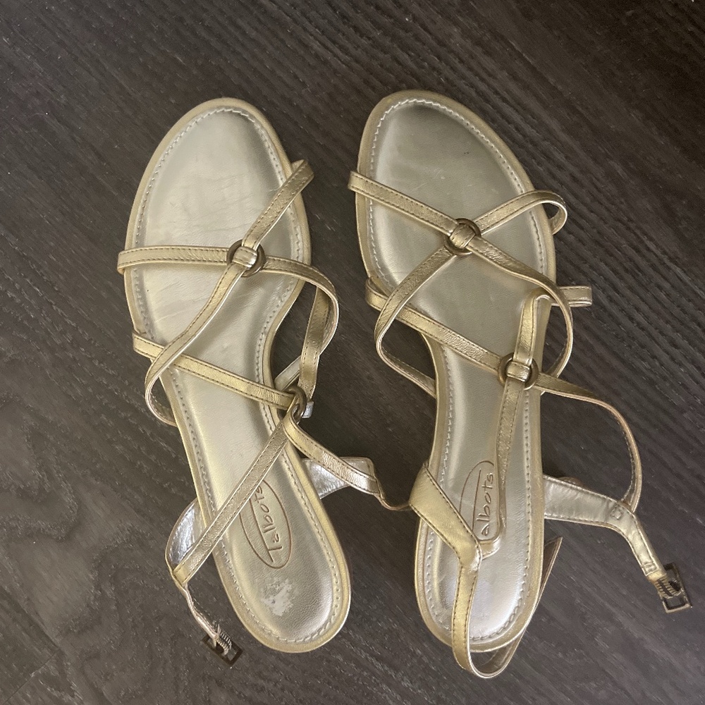 Talbots Gold sandals